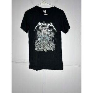 Metallica S&M2 Concert Graphic T-Shirt Mens Small Black Bella Canvas Rock Band